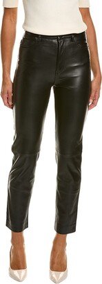 Five-Pocket Leather Pant