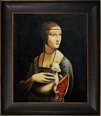 Hand-Painted Museum Masters Lady With An Ermine By Leonardo Da Vinci