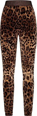 Leopard Printed Slim Cut Leggings