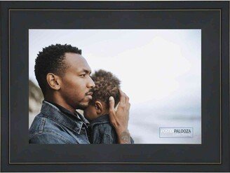 PosterPalooza 30x24 Contemporary Black Complete Wood Picture Frame with UV Acrylic, Foam Board Backing, & Hardware