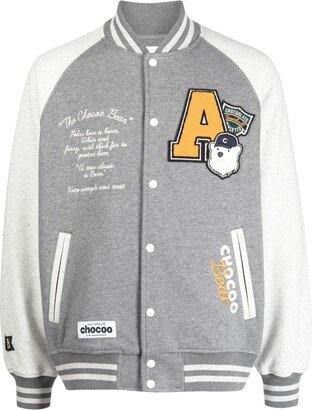 CHOCOOLATE Logo-Patch Bomber Jacket-AA