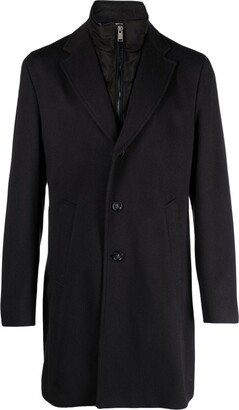 Notched-Lapels Single-Breasted Coat-AE