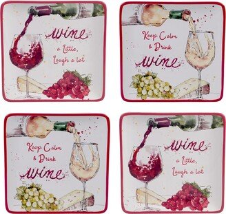 Napa 4-Pc. Salad Plates asst.