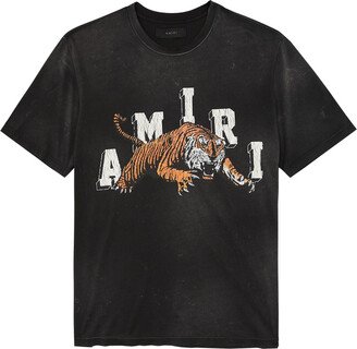 Tiger and Logo-print Cotton T-shirt