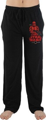 Storm Trooper Mens Black Sleep Pajama Pants Sleepwear-X-Large