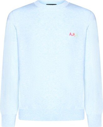 Logo Embroidered Crewneck Sweater-AI