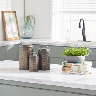 Studio 350 Black Iron Farmhouse Canisters