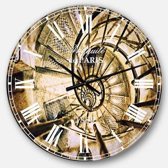 Designart Vintage Oversized Metal Wall Clock