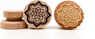 No. 138 Alhambra Symbols, Wooden Stamp Deeply Engraved, Gift, Toys, Stamp, Baking Alhambra