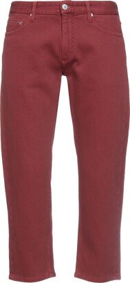 Cropped Pants Brick Red