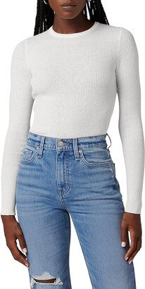 Back Keyhole Sweater (Laser White) Women's Sweater