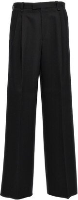 pants with front pleats