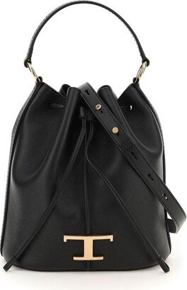 Logo-plaque Drawstring Bucket Bag-AA