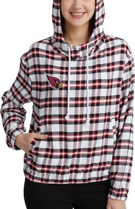 Women's Concepts Sport Black/Red Arizona Cardinals Sienna Flannel Long Sleeve Hoodie Top