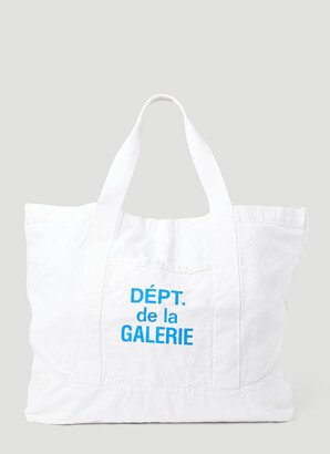 Logo Print Canvas Tote Bag - Man Tote Bags White One Size