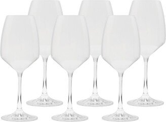 White Wine Glasses with Stem 9, Set of 6