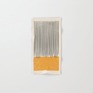 Mid Century Modern Minimalist Rothko Inspired Color Field With Lines Geometric Style Hand & Bath Towel