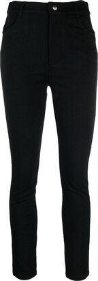 Crystal-Embellished Skinny Trousers-AB