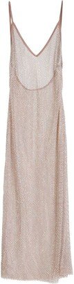 Crystal-Embellished Fishnet Dress