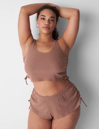 Rib Ruched-Side Short