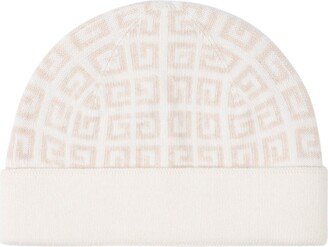 All-over Logo Embroidered Knitted Beanie