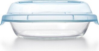 Glass Deep Dish Pie Plate with Lid