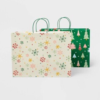 Assorted Gifts Bags 2pk - Christmas - Spritz™