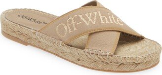 Bookish Logo Espadrille Slide Sandal