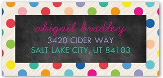 Address Labels: Party Banner Address Label, Pink, Matte