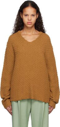 Stockholm (Surfboard) Club Brown V-Neck Sweater