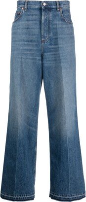 Wide-Leg Cotton Jeans