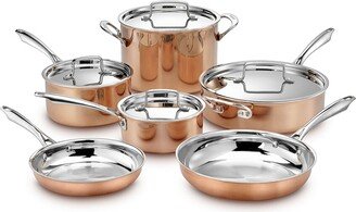 Copper Collection Tri-Ply Cookware 10Pc Tri-Ply Cookware Set-AA