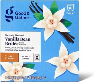 Naturally Flavored Vanilla Bean Brulee Light Roast Coffee - 16ct Single Serve Pod - Good & Gather™