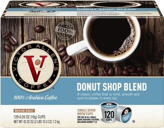 Victor Allen's Coffee Donut Shop Blend Single Serve Coffee Pods Medium Roast Coffee - 120ct