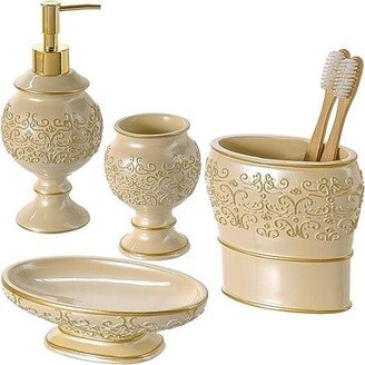 Shannon Beige 4-Piece Bathroom Set