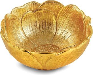 Curata Gold-Tone Aluminum Lotus Bowl