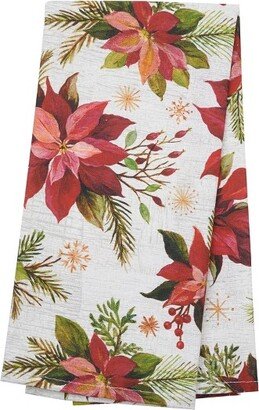 Poinsettia Christmas Towel