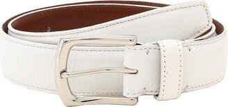 35MM Burnished Tumbled (White) Men's Belts