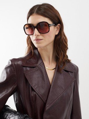 Hanley Oversized Tortoiseshell-acetate Sunglasses