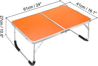 Unique Bargains Foldable Laptop Table, Portable Lap Desk Picnic Bed Tables, Orange