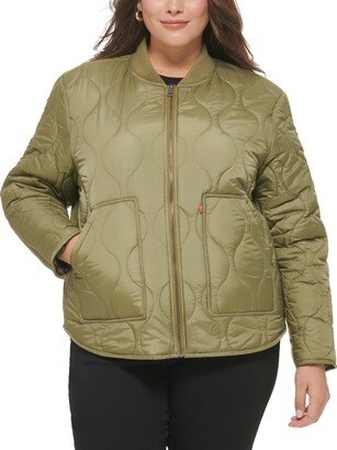 Trendy Plus Size Onion Quilted Liner Jacket