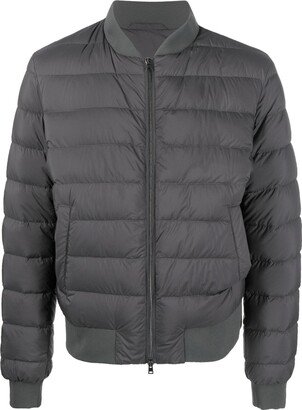 Baseball-Collar Padded Jacket