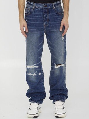 Fractured Straight Jeans