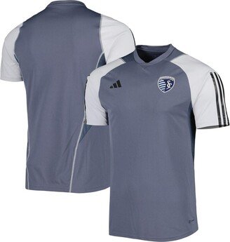 Men's Gray Sporting Kansas City 2023 On-Field Training Jersey