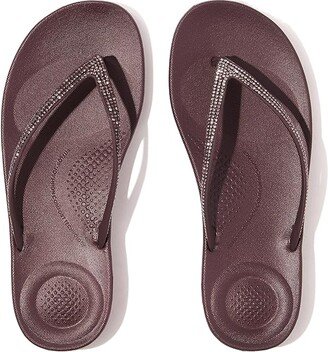 Iqushion Ombre Sparkle Flip-Flops (Raisin Purple) Women's Shoes