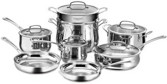 Contour Stainless Steel 13-Pc. Cookware Set