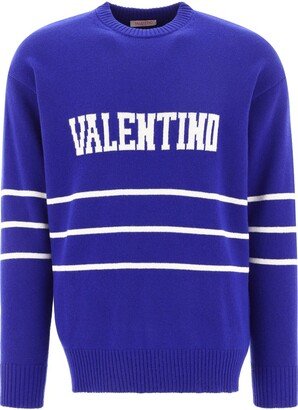 Logo Intarsia Long-Sleeved Jumper