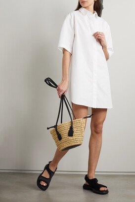 Mago Cotton-poplin Mini Shirt Dress - White