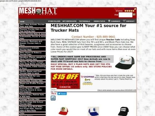 Mesh Hat Promo Codes & Coupons
