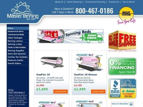 Master Tanning Inc Promo Codes & Coupons